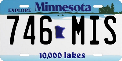 MN license plate 746MIS