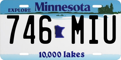 MN license plate 746MIU