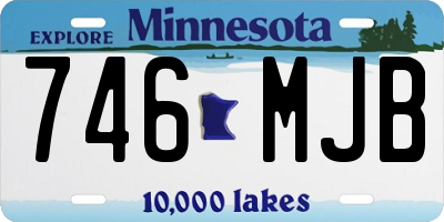 MN license plate 746MJB