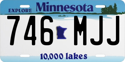 MN license plate 746MJJ