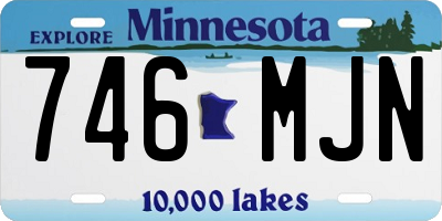 MN license plate 746MJN