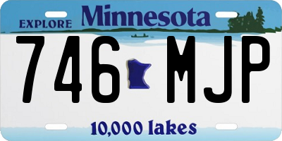 MN license plate 746MJP
