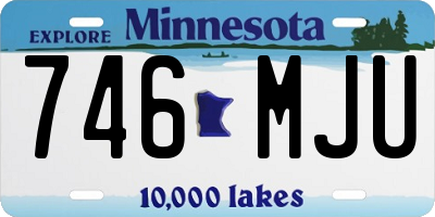 MN license plate 746MJU