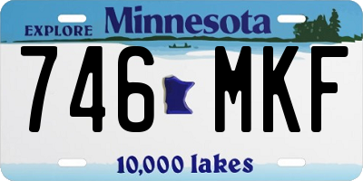 MN license plate 746MKF