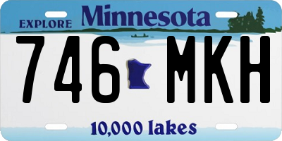 MN license plate 746MKH