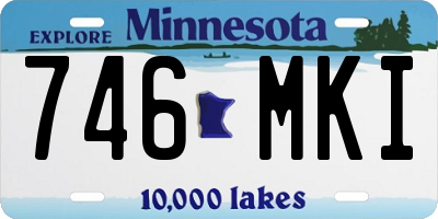 MN license plate 746MKI