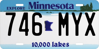 MN license plate 746MYX