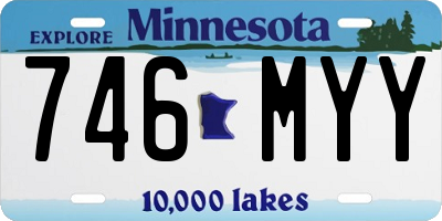 MN license plate 746MYY