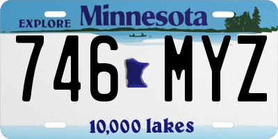 MN license plate 746MYZ