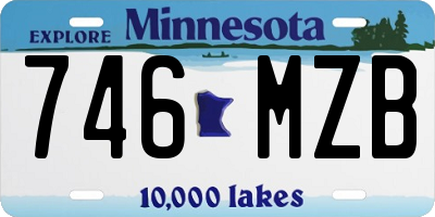 MN license plate 746MZB