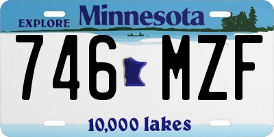 MN license plate 746MZF