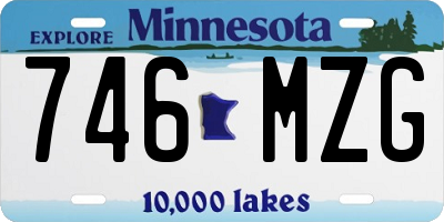 MN license plate 746MZG