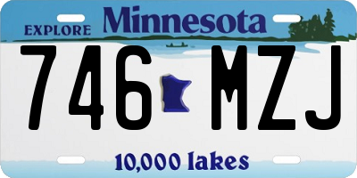 MN license plate 746MZJ