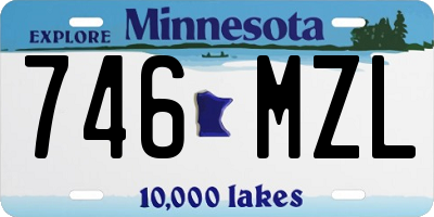 MN license plate 746MZL