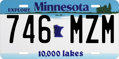 MN license plate 746MZM
