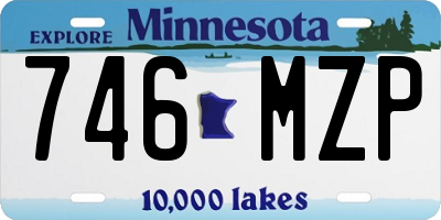 MN license plate 746MZP