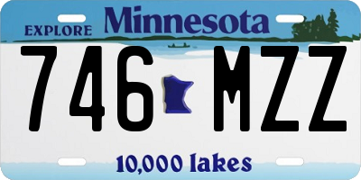 MN license plate 746MZZ