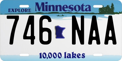 MN license plate 746NAA