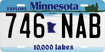 MN license plate 746NAB