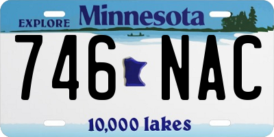 MN license plate 746NAC