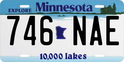 MN license plate 746NAE