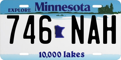 MN license plate 746NAH