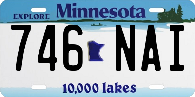 MN license plate 746NAI