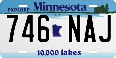 MN license plate 746NAJ
