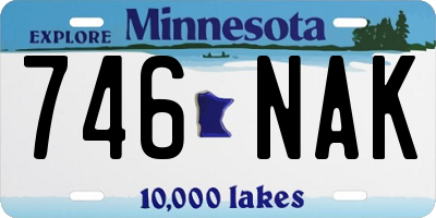 MN license plate 746NAK