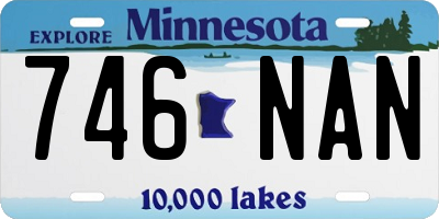 MN license plate 746NAN