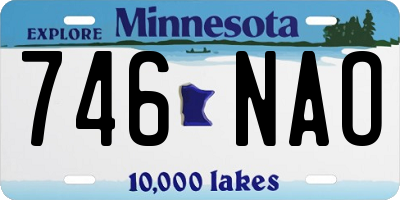 MN license plate 746NAO