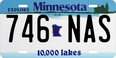MN license plate 746NAS