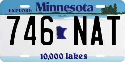 MN license plate 746NAT