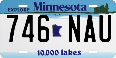MN license plate 746NAU