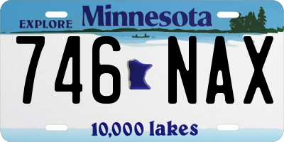 MN license plate 746NAX