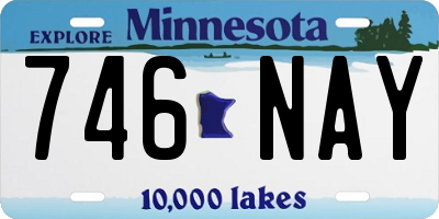 MN license plate 746NAY