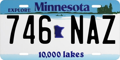 MN license plate 746NAZ
