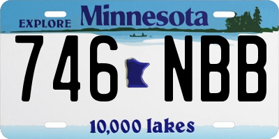 MN license plate 746NBB