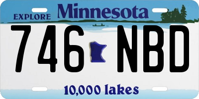 MN license plate 746NBD