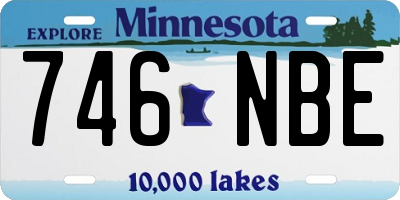 MN license plate 746NBE