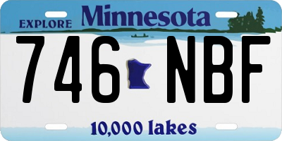MN license plate 746NBF