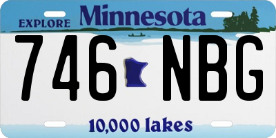 MN license plate 746NBG