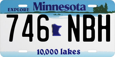 MN license plate 746NBH