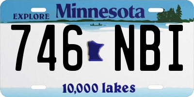 MN license plate 746NBI