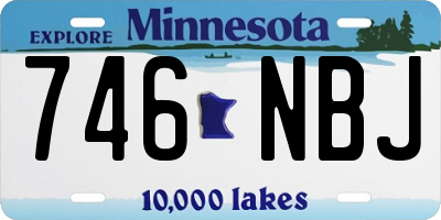 MN license plate 746NBJ