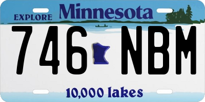 MN license plate 746NBM