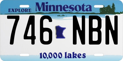 MN license plate 746NBN