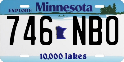 MN license plate 746NBO
