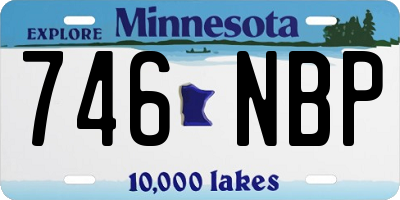 MN license plate 746NBP