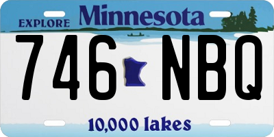 MN license plate 746NBQ